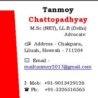 Lawyer Advocate Tanmoy Chattopadhyay in Kolkata WB