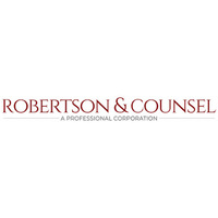 Attorney, Lawyer, Legal Advisor, Counselor Robertson & Counsel, A Professional Corporation in Irvine CA