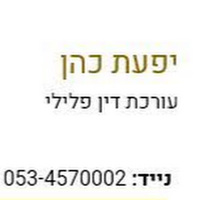 Attorney, Lawyer, Legal Advisor, Counselor Yifat Cohen lawyer in Tel Aviv-Yafo 