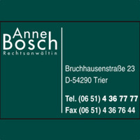 Attorney, Lawyer, Legal Advisor, Counselor Anne Bosch Rechtsanwältin in Trier Rhineland-Palatinate